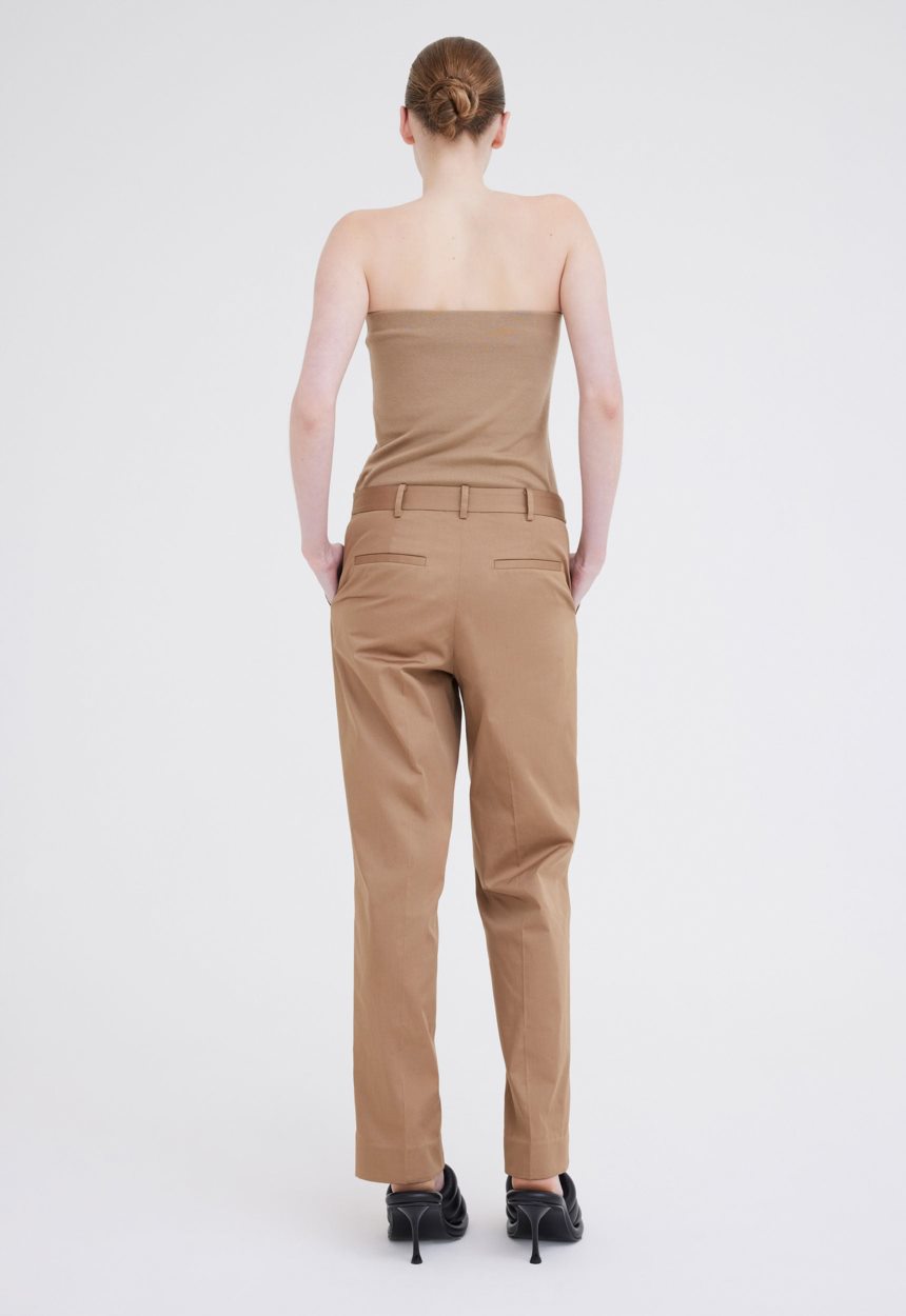 Jac + Jack Chapelle Cotton Sateen Pant - Upstate Tan